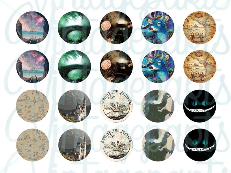 Motivbogen "Fantasy" für 20mm Cabochons