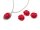 Cabochons als Seerose in rot 18x13 mm 4 Stück