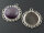 2 Rahmen in silberfarben für 20 mm Cabochon