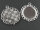 2 Rahmen in silberfarben für 20 mm Cabochon