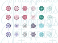 Motivbogen "Mandala" für 12mm Cabochons
