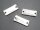 4 schlichte Verbinder in silberfarben, 19,4mm