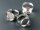 2 Ringrohlinge in silberfarben für 14 mm Cabochon