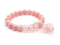 10 Glasschliffperlen in rosa, 10 mm