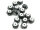 20 Melonen 12 mm anthrazit Vintage