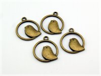 Vögelchen in vintage Bronze