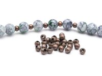 100 Zwischenperlen in vintage Kupfer, 3 mm