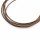 2 m echtes Lederband Kaffee 2, mm