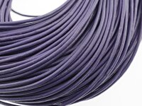 2 m echtes Lederband lila 2 mm