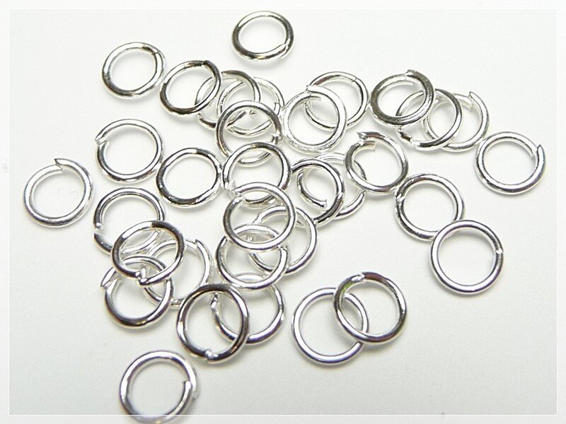 Biegeringe 5 mm silberfarben 100 Stück