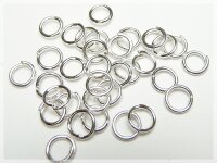 Biegeringe 5 mm silberfarben 100 Stück