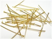 100 Nietstifte 30 mm gold