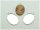 5 Fassungen silberfarben für 25 x 18 mm Cabochons