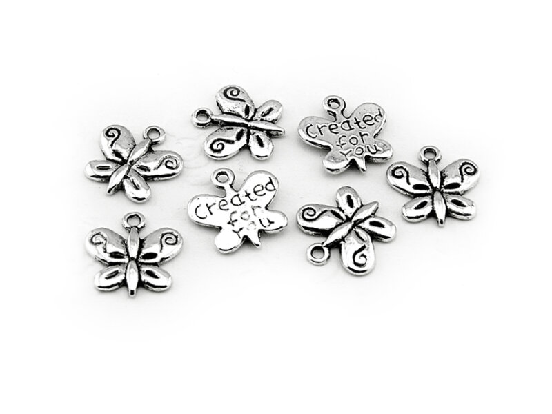 10 Schmetterlinge created for you silber