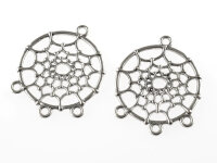 2 filigrane Anhänger "Dreamcatcher" in...
