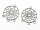 2 filigrane Anhänger "Dreamcatcher" in antik silberfarben