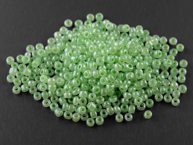 500 Rocailles Perlen in mint, 3 mm