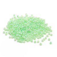 Rocailles Perlen mint glänzend 3 mm 50 g Packung...