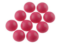 10 Cabochons aus Acryl in himbeer, 12mm