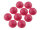 10 Cabochons aus Acryl in himbeer, 12mm