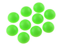 10 Cabochons aus Acryl in neongrün, 12mm