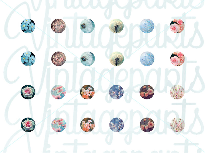 Motivbogen "Springtime" für 10mm Cabochons