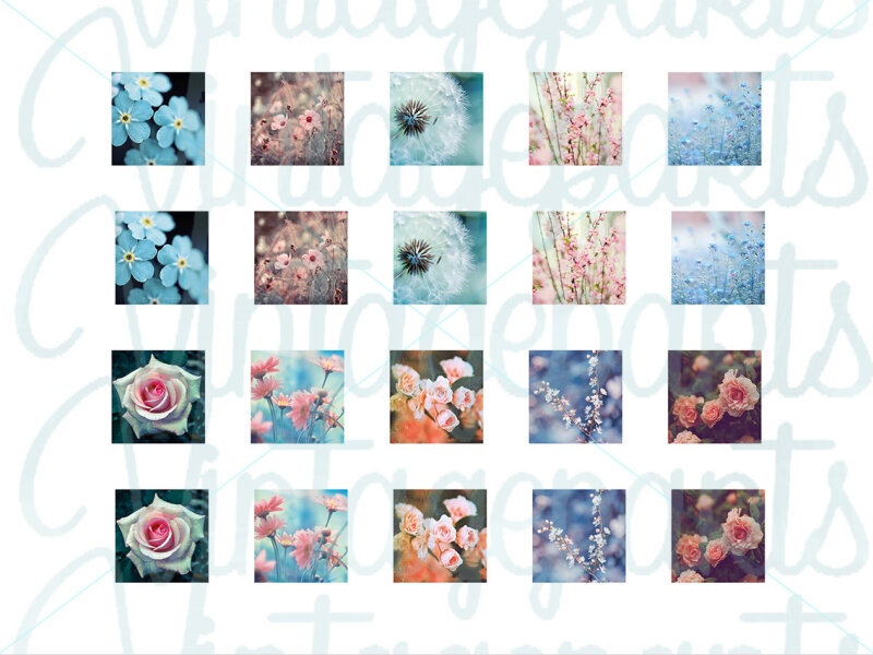 Motivbogen "Springtime" für 15 mm Cabochons
