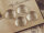 4 dicke gewölbte Cabochons, 18 mm, Glas klar