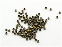 200 Quetschperlen Bronze 2 mm
