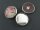 Schlichte Rahmen als Knöpfe in silberfarben für 16 mm Cabochons 2 Stück