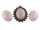 Cabochon aus Rosenquarz in 25 x 18 mm