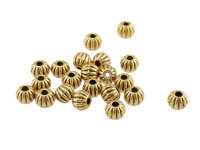 Zwischenperlen in antik goldfarben 6 mm 20 Stück
