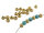 Zwischenperlen in antik goldfarben 6 mm 20 Stück