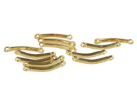 schlichte Verbinder aus Messing in goldfarben 10 Stück