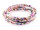 dickes Band mit Blumenmuster in rosa 1 m