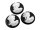 4 Cabochon/Kamee in schwarz, 20 mm