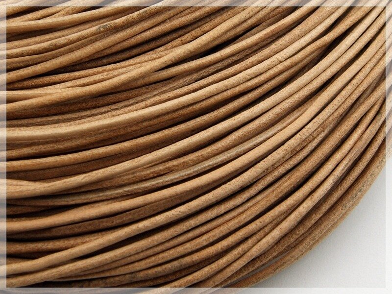 2 m echtes Lederband peru 2 mm