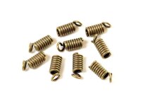 Endkappen für 2,3mm Bänder in antik Bronze 40...