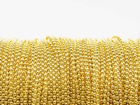 Kugelkette in goldfarben, 1,5 mm, 2 m