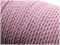 2 m Kunstlederband geflochten rosa