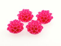 4 Cabochon pink 15 mm Blume