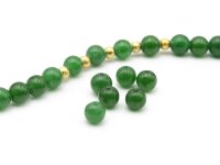 20 grüne Perlen aus Jade 6 mm