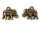 Anhänger als Elefant in antik bronze 6 Stück