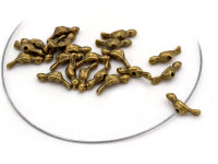 20 Minivögel in vintage Bronze