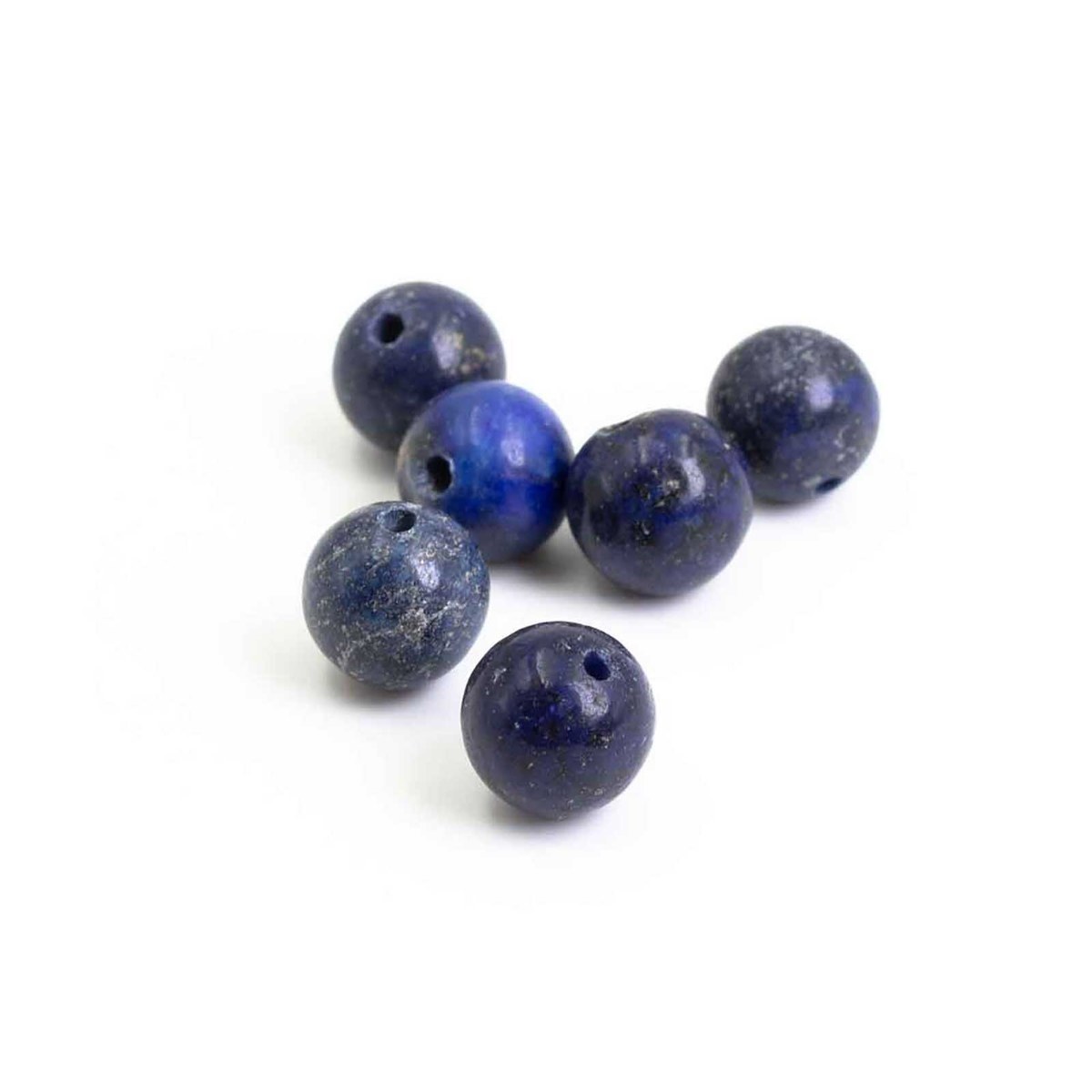Perlen aus Lapis Lazuli in Blau, 8 mm