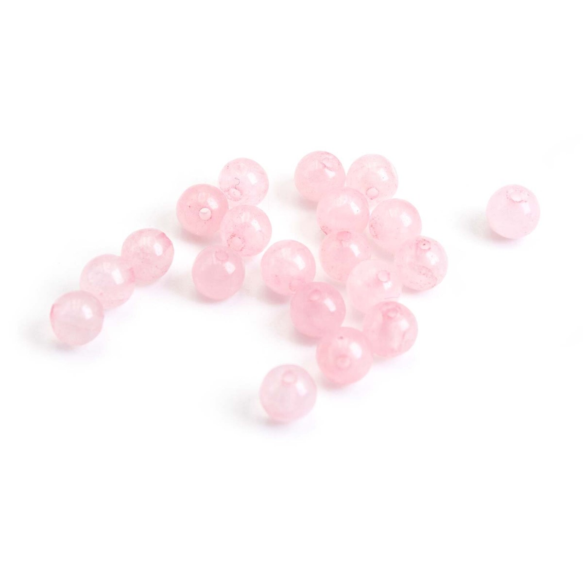 Perlen aus natürlichem Rosenquarz, 4 mm